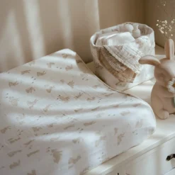 Aankleedkussenhoes - Wit - Newborn Naturals - Baby Bunny