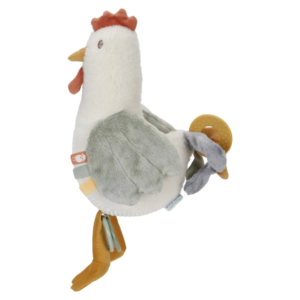 Activiteitenknuffel kip 25cm Little Farm