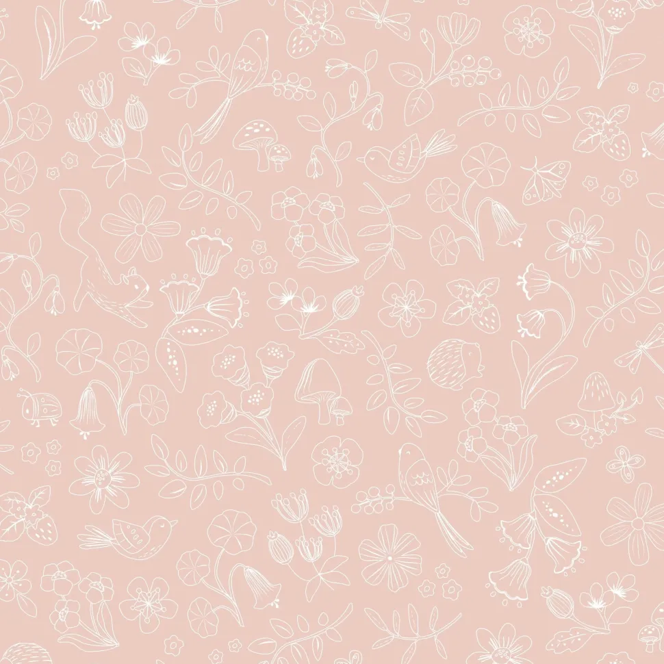 Behangstaal vliesbehang – Roze – Fairy Friends – Fairy Wonder