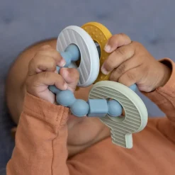 Bijtspeeltje sleutelbos blauw