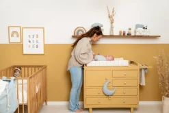 Commodemandje klein Pure Soft Blue