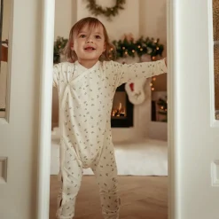 Eendelige kerst pyjama – Beige