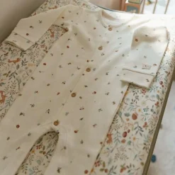 Eendelige pyjama - Wit - Forest Friends - Forest Treasures