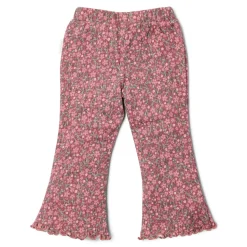 Flared broek - Roze - Fairy Garden - Bloemen
