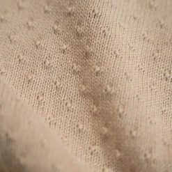 Gebreid ledikantdeken – Beige – Essentials