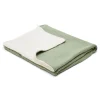 Gebreid ledikantdeken - Fleece – Groen – Essentials