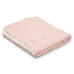 Gebreid ledikantdeken - Fleece - Roze - Essentials
