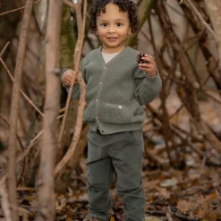 Gebreid vest - Groen - Forest Friends