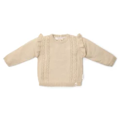 Gebreide trui - Ruffle -  Zand - Fairy Garden