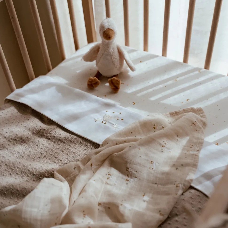Hoeslaken - Wit - 70 x 140/150 cm - Newborn Naturals - Little Goose