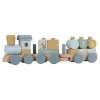 Houten Blokkentrein - Blauw - Forest Friends