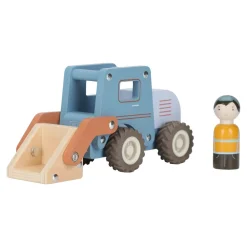 Houten bulldozer – Blauw – Essentials