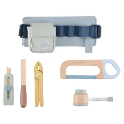 Houten gereedschapsriem - Blauw - Essentials