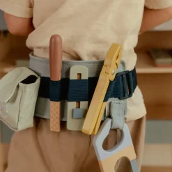 Houten gereedschapsriem - Blauw - Essentials