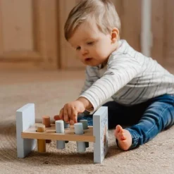 Houten Hamerbank - Blauw - Forest Friends