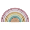 Houten Stapelregenboog - Roze - Fairy Garden
