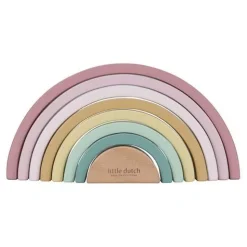 Houten Stapelregenboog - Roze - Fairy Garden