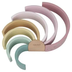 Houten Stapelregenboog - Roze - Fairy Garden
