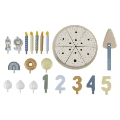 Houten Verjaardagstaartje - Blauw - Essentials