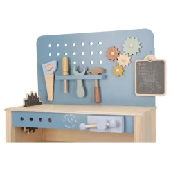 Houten werkbank - Blauw