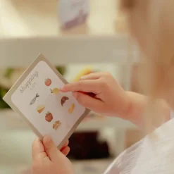 Houten winkelwagen - Groen