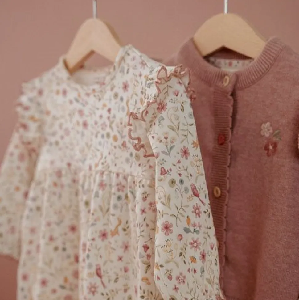 Jurk lange mouw - Wit - Fairy Garden