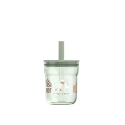 Kinderglas 250 ml Met Rietje Little Farm