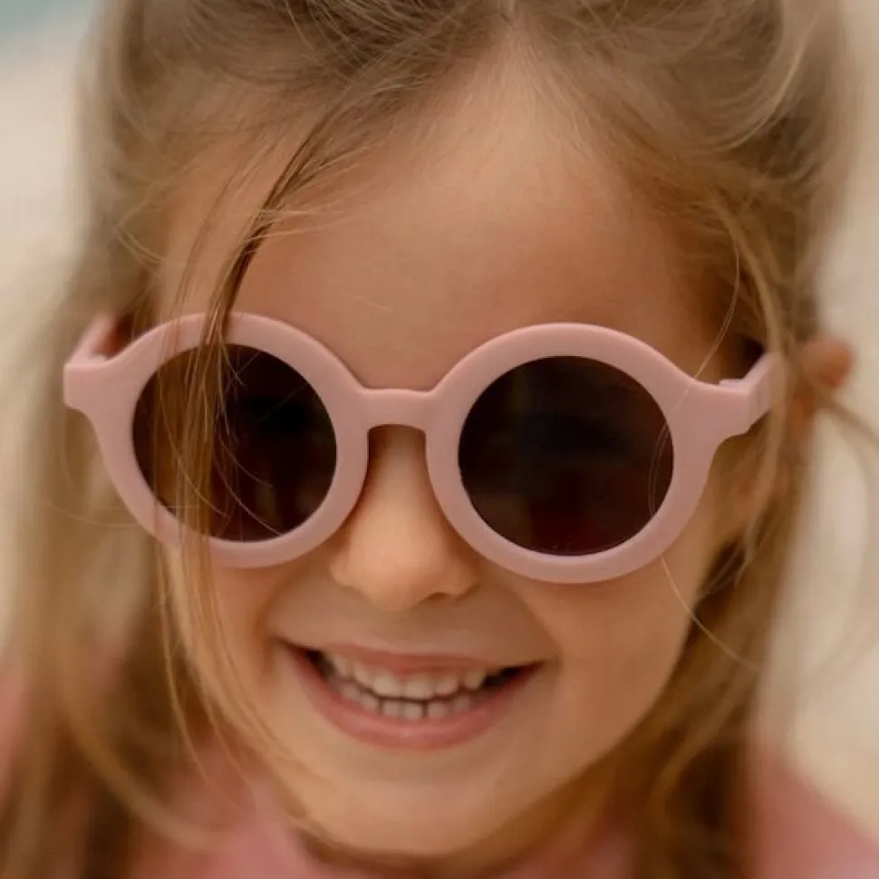 Kinderzonnebril Rond Lichtroze