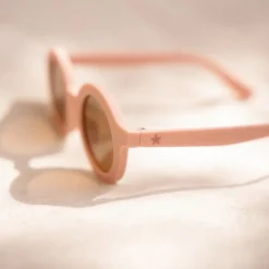 Kinderzonnebril Rond Lichtroze