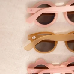 Kinderzonnebril Rond Lichtroze