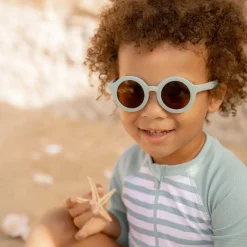Kinderzonnebril Rond Sea Green