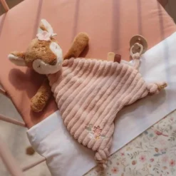 Knuffeldoekje knuffel Hert - Roze - Fairy Garden