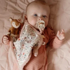 Knuffeldoekje print Hert - Roze - Fairy Garden