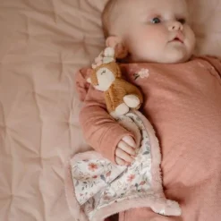 Knuffeldoekje print Hert - Roze - Fairy Garden