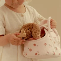 Knuffelhond in tas – Roze – Essentials