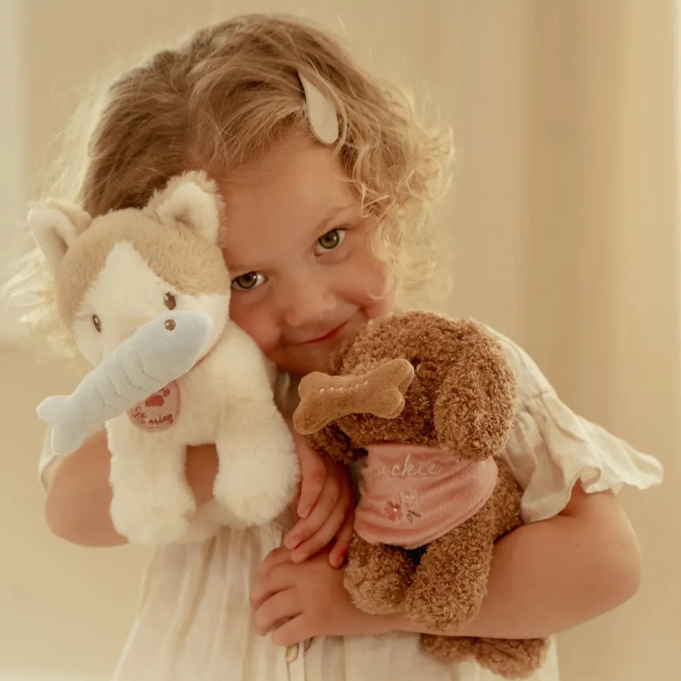 Knuffelhond in tas – Roze – Essentials