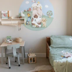 Ledikant dekbedovertrek - Groen - Little Farm