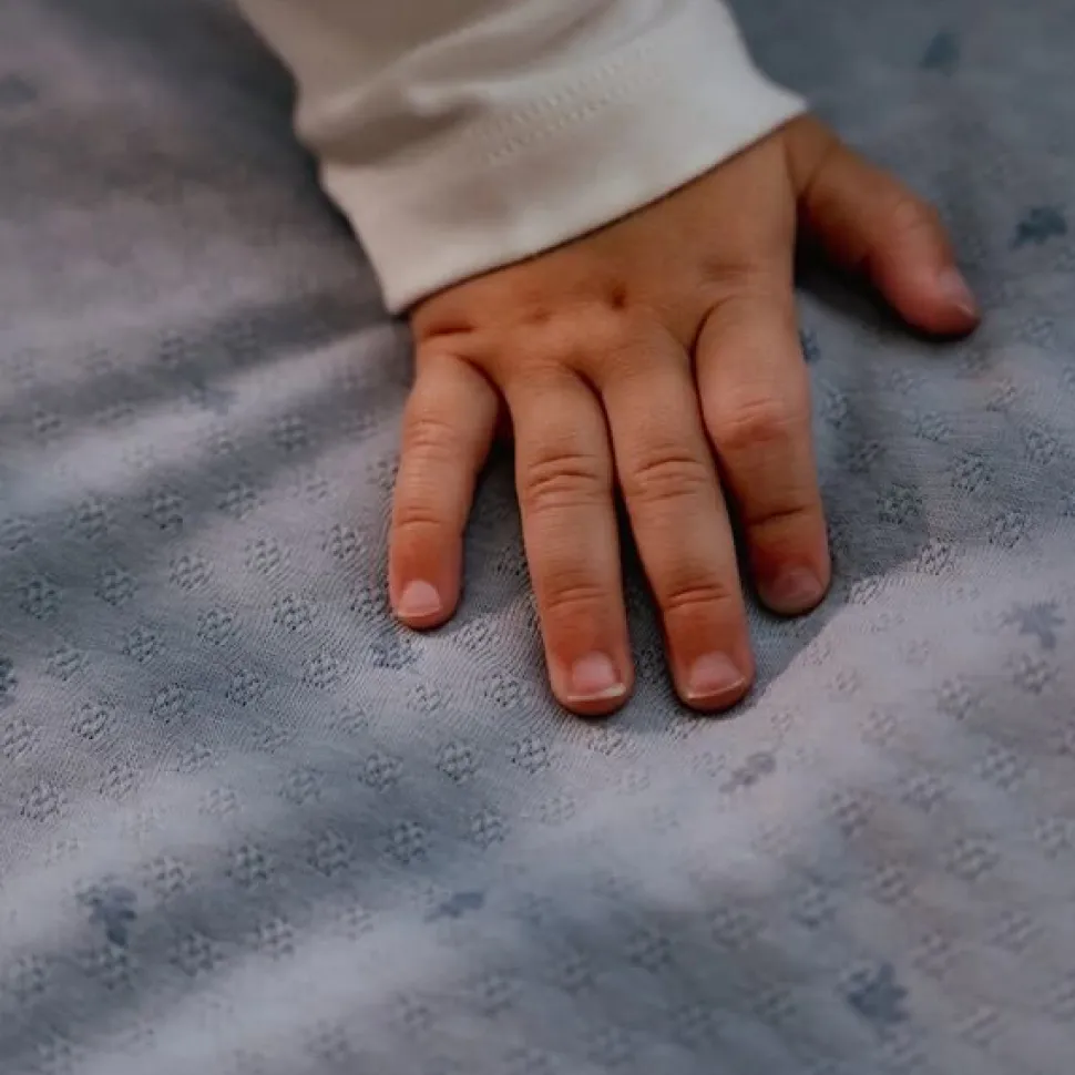 Ledikant deken - Blauw - Essentials