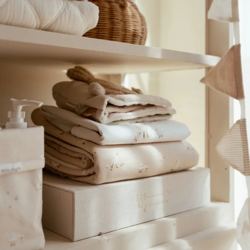 Ledikant deken - Fleece - Beige - Newborn Naturals - Little Goose