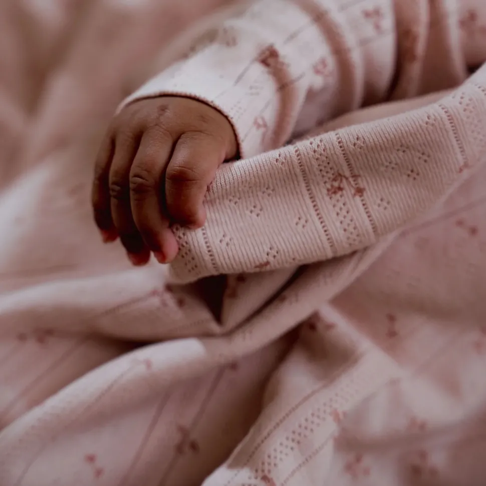 Ledikant deken - Roze - Essentials