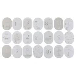 Mijlpaal kaarten - Beige - Baby Bunny - EN