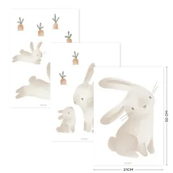 Muurstickers Baby Bunny
