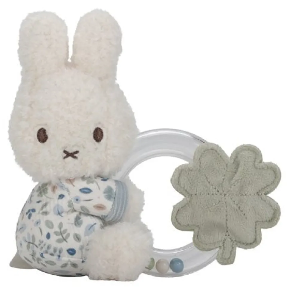 nijntje ringrammelaar - Blauw - Lucky Leaves