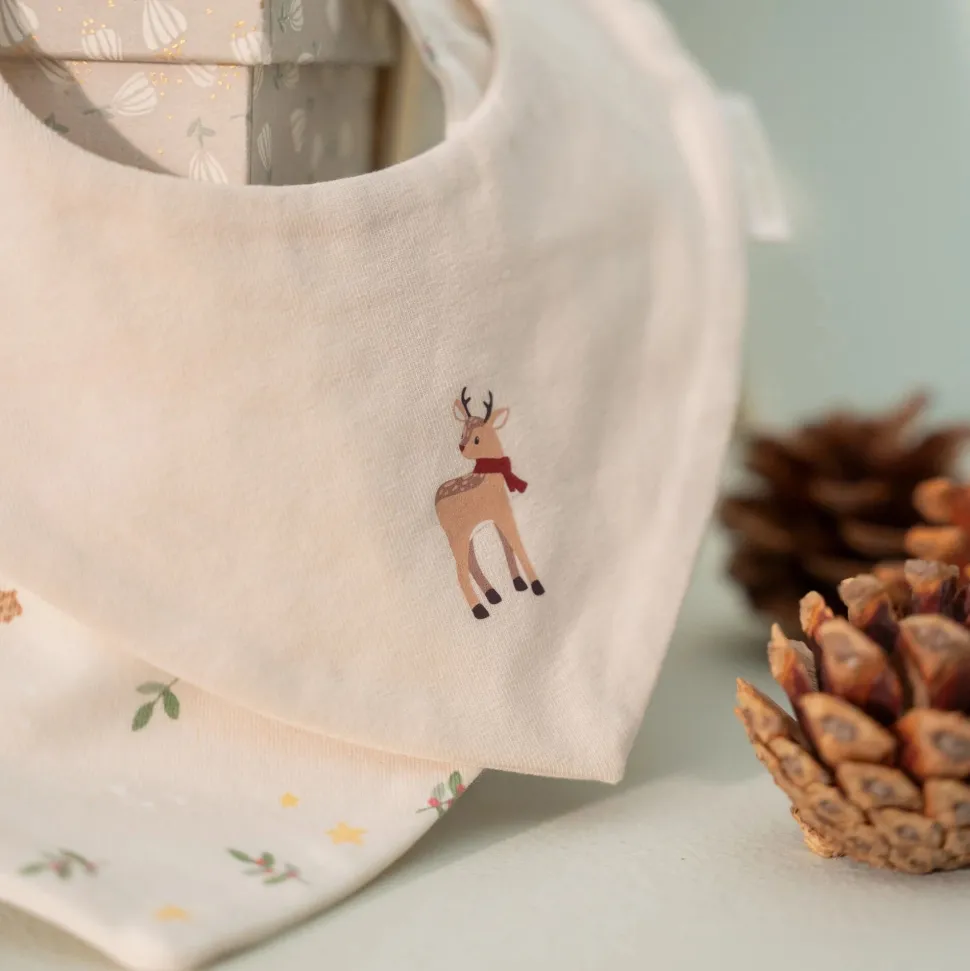 2-pack kerst slab – Beige