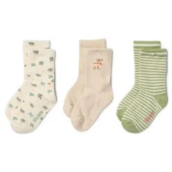 3-pack kerst sokken – Beige