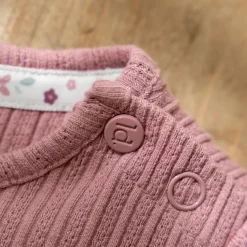 Rib Shirt lange mouw - Roze - Fairy Garden