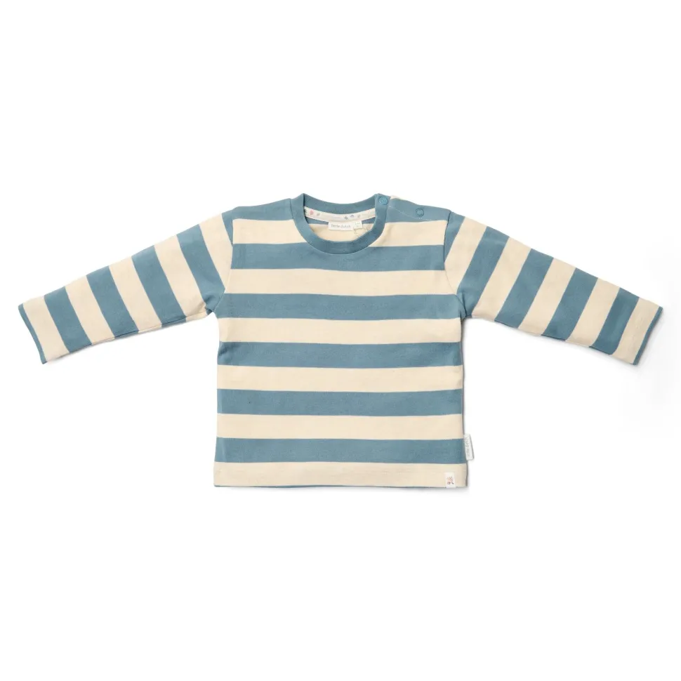 Shirt lange mouw - Blauw - Zand - Forest Friends - Stripe