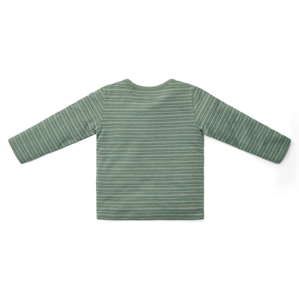 Shirt lange mouw - Groen - Forest Friends - Stripe