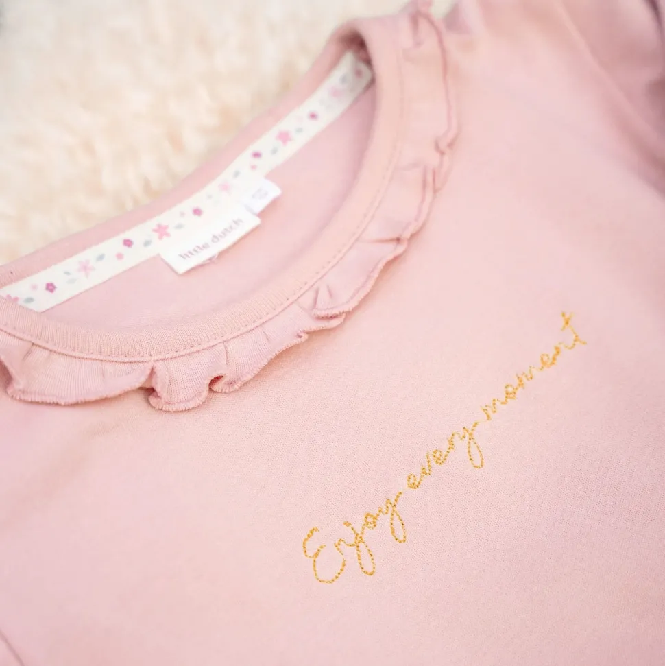 Shirt lange mouw - Ruches - Roze - Fairy Garden