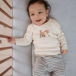 Shirt lange mouw - Zand - Forest Friends - Vosje